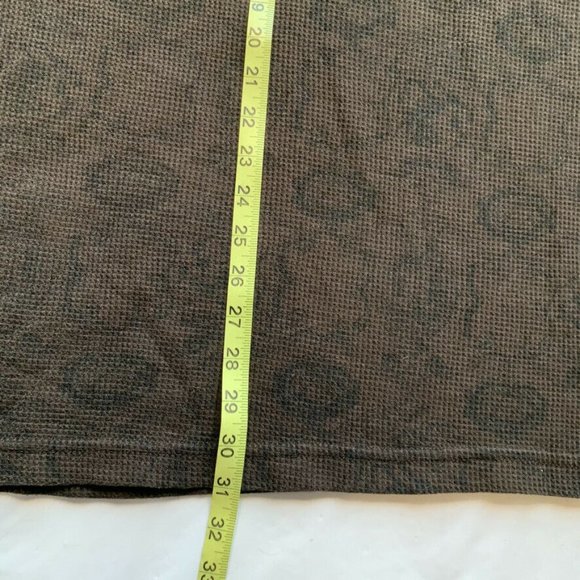 Kani Gold Waffle Knit Thermal Pullover Sweater Men XXL 2XL Crew Neck Long Sleeve - Picture 10 of 11